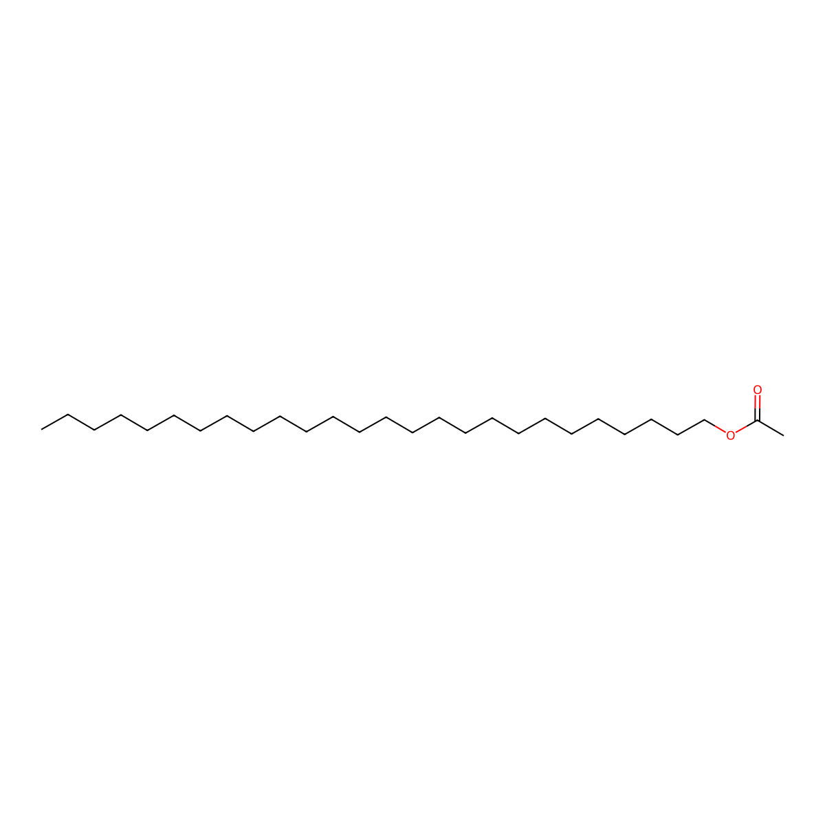 1-Hexacosanol, acetate molecular structure, CAS 822-32-2