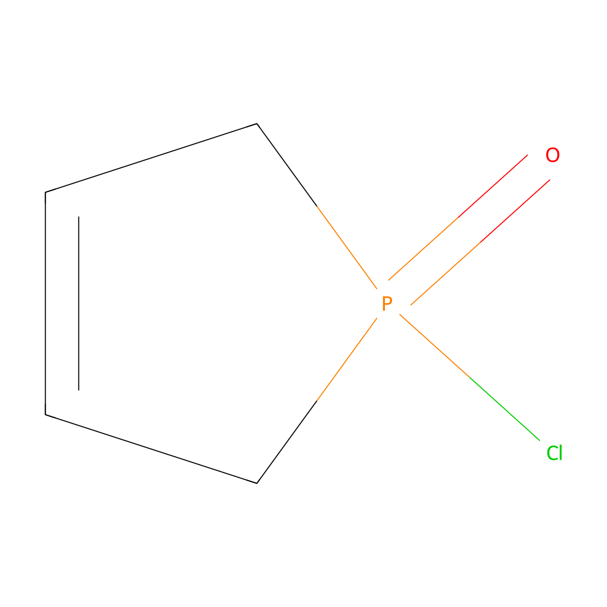 1-chloro-2,5-dihydro-1H-1lambda5-phosphol-1-one molecular structure, CAS 822-47-9