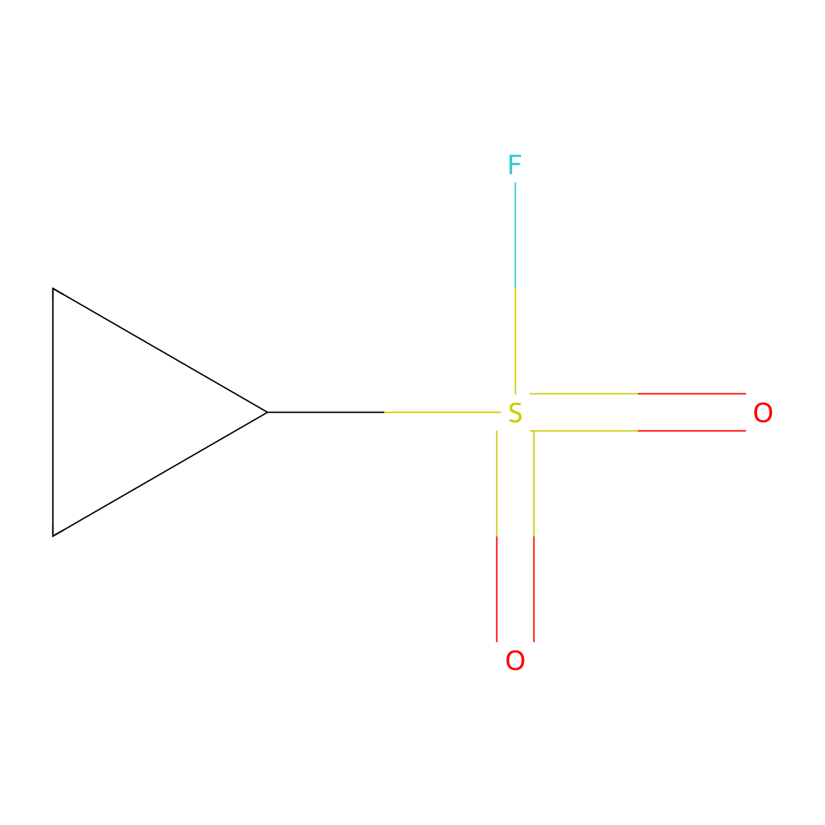 Cyclopropanesulfonyl fluoride molecular structure, CAS 822-49-1