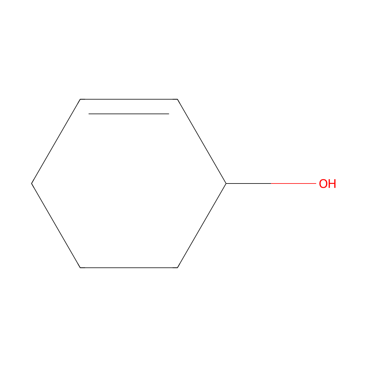 2-Cyclohexen-1-OL molecular structure, CAS 822-67-3