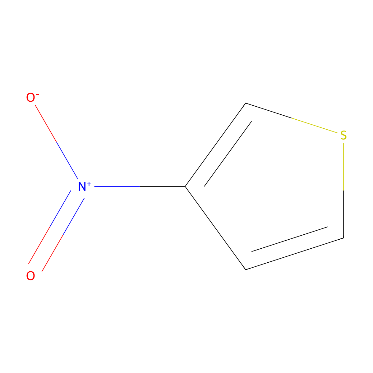 3-Nitrothiophene molecular structure, CAS 822-84-4
