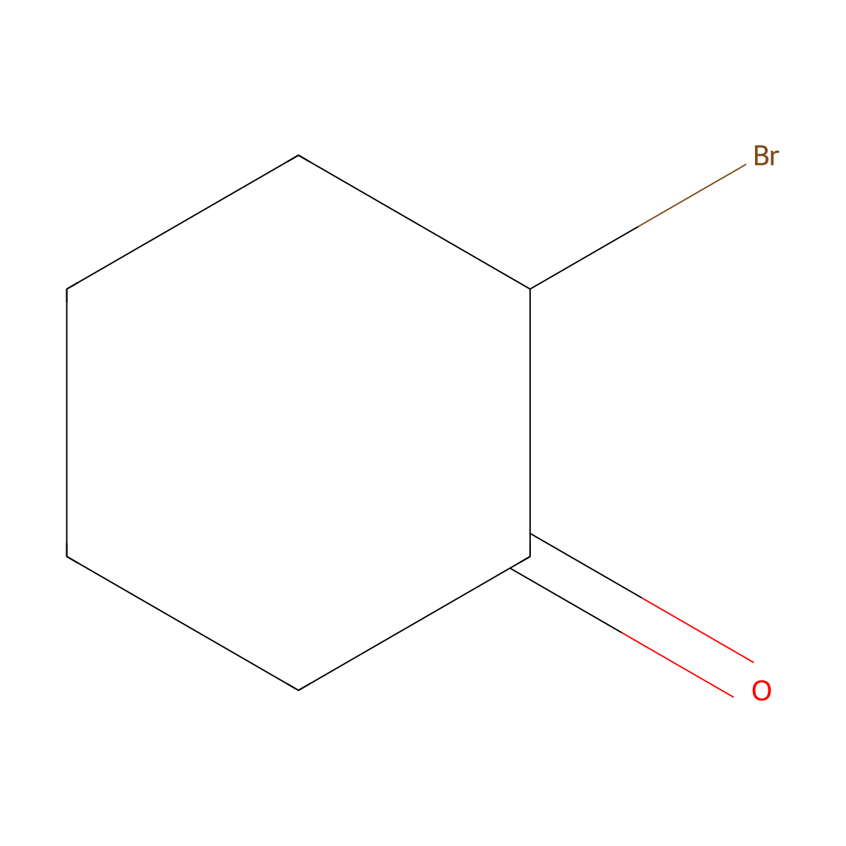 2-Bromocyclohexanone molecular structure, CAS 822-85-5