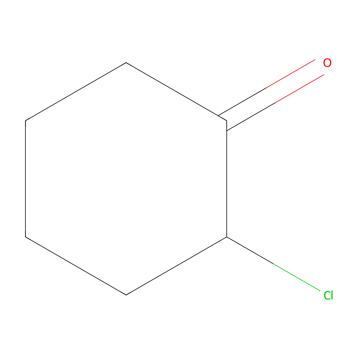 2-Chlorocyclohexanone molecular structure, CAS 822-87-7