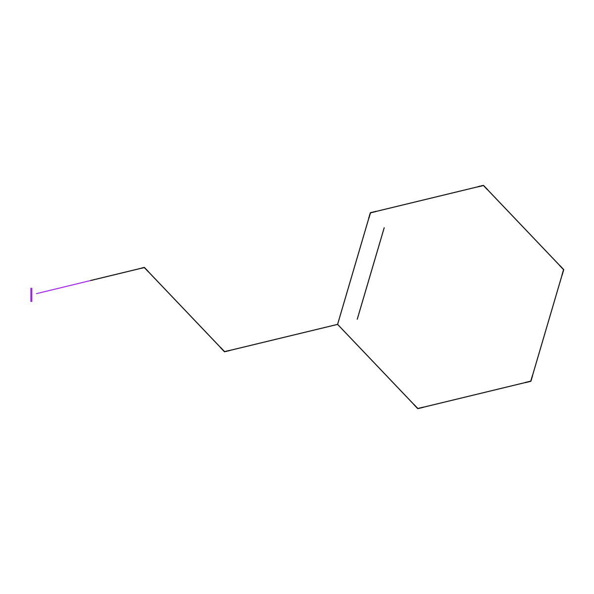 1-(2-Iodoethyl)cyclohex-1-ene molecular structure, CAS 82201-80-7