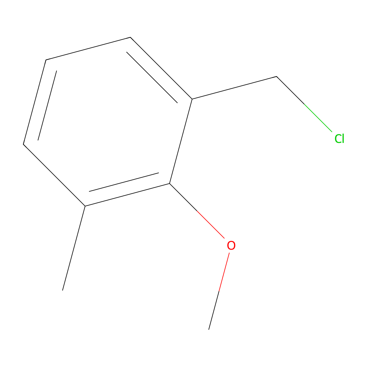 1-(Chloromethyl)-2-methoxy-3-methylbenzene molecular structure, CAS 82212-51-9