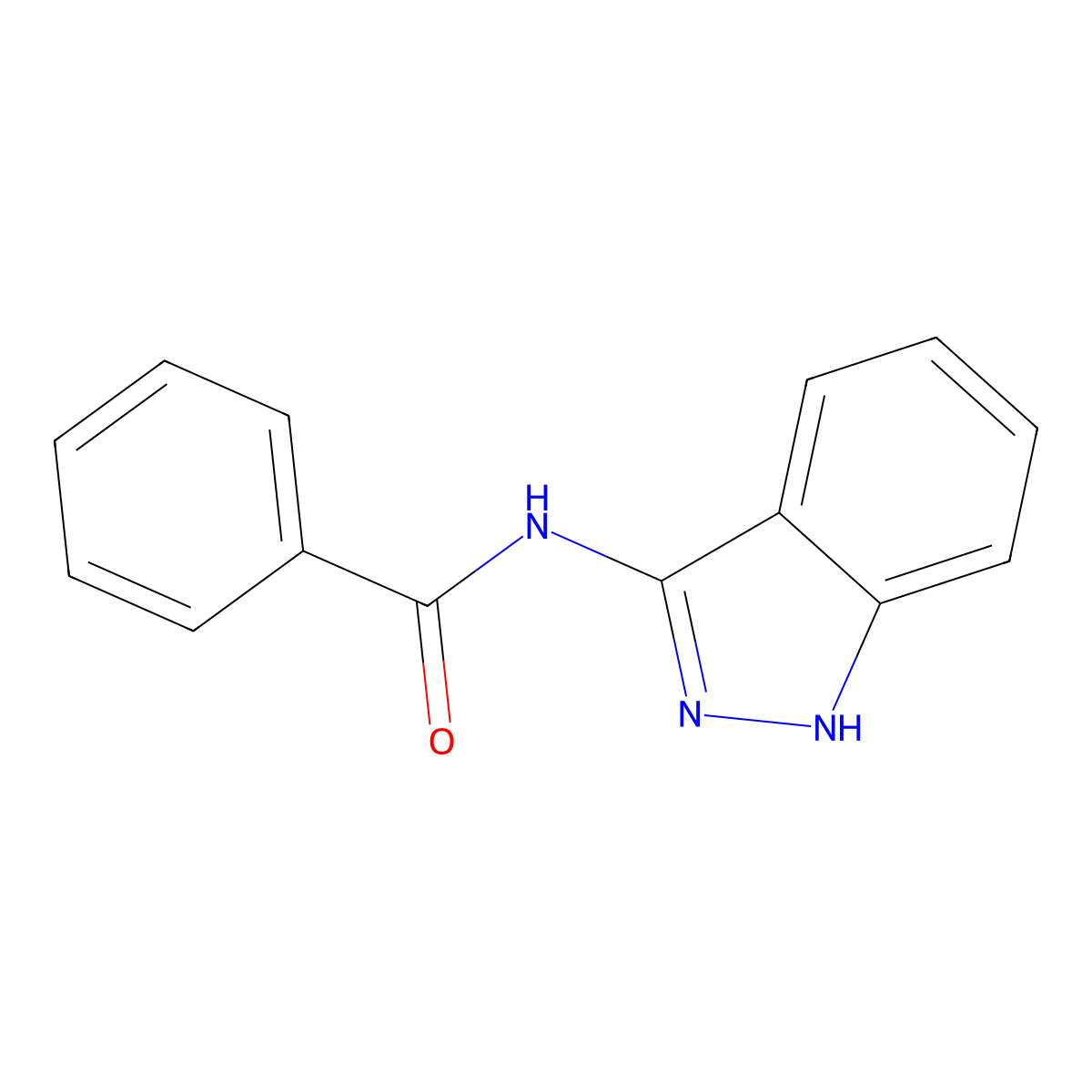 N-(1H-Indazol-3-yl)benzamide molecular structure, CAS 82215-92-7