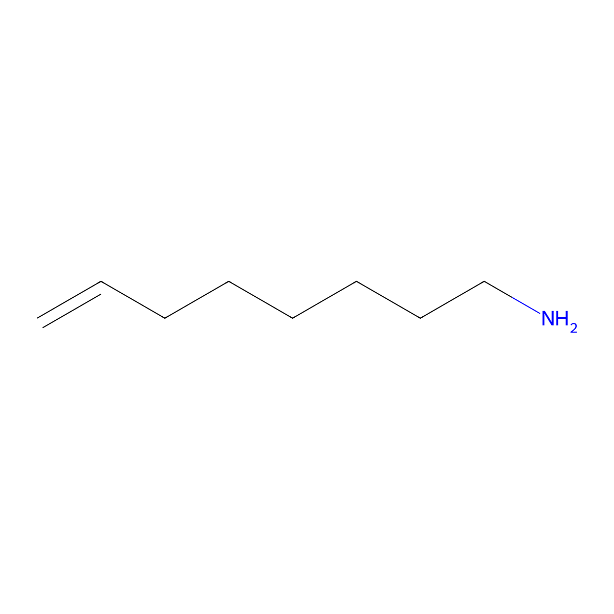 Oct-7-en-1-amine molecular structure, CAS 82223-49-2