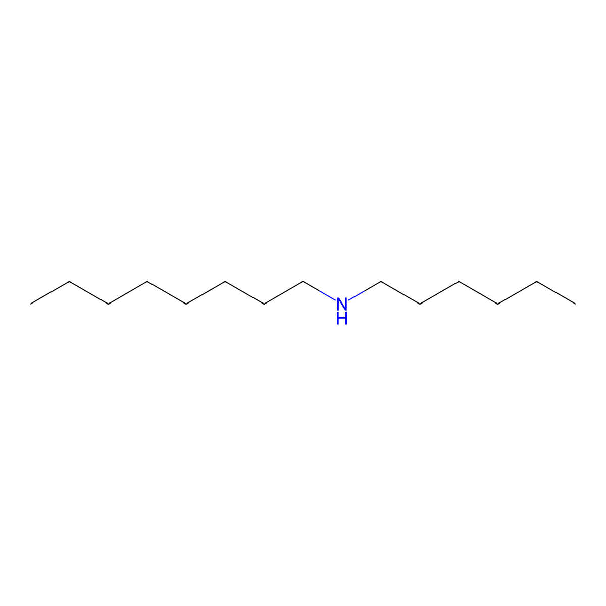N-hexyloctan-1-amine molecular structure, CAS 82223-69-6