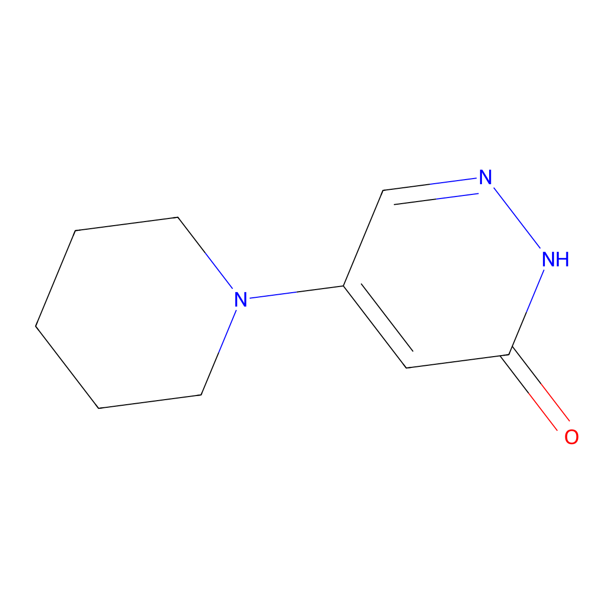 5-(1-Piperidinyl)-3(2H)-pyridazinone molecular structure, CAS 82226-41-3