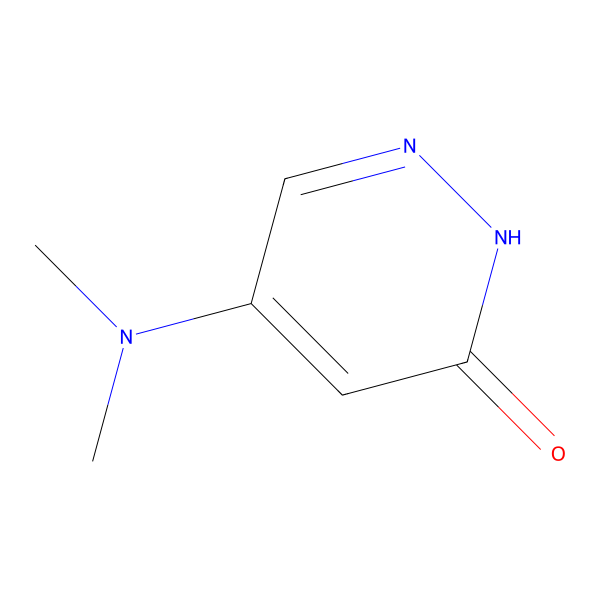 5-(Dimethylamino)-3(2H)-pyridazinone molecular structure, CAS 82226-43-5