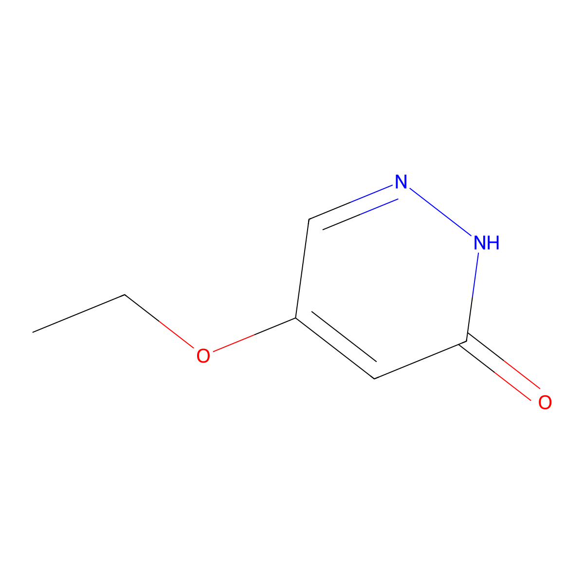 5-ethoxypyridazin-3(2H)-one molecular structure, CAS 82226-49-1