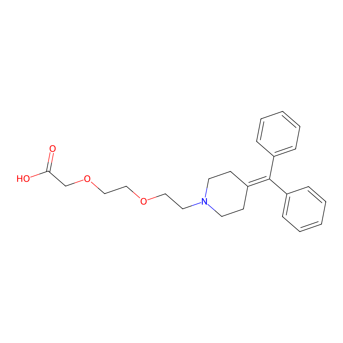 Pibaxizine molecular structure, CAS 82227-39-2