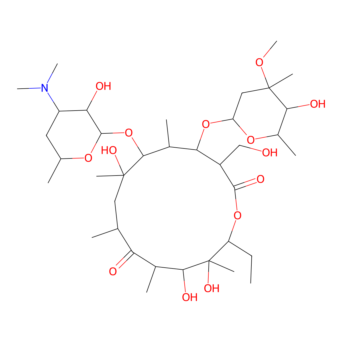 Erythromycin F molecular structure, CAS 82230-93-1
