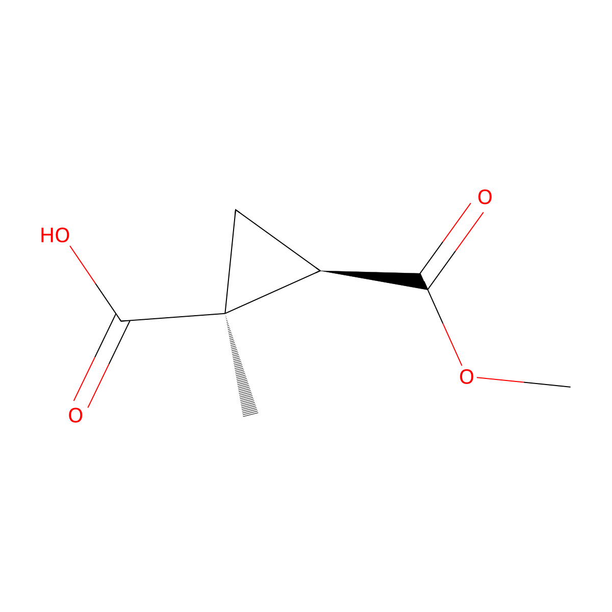 rac-(1R,2S)-2-(methoxycarbonyl)-1-methylcyclopropane-1-carboxylic acid molecular structure, CAS 82235-81-2