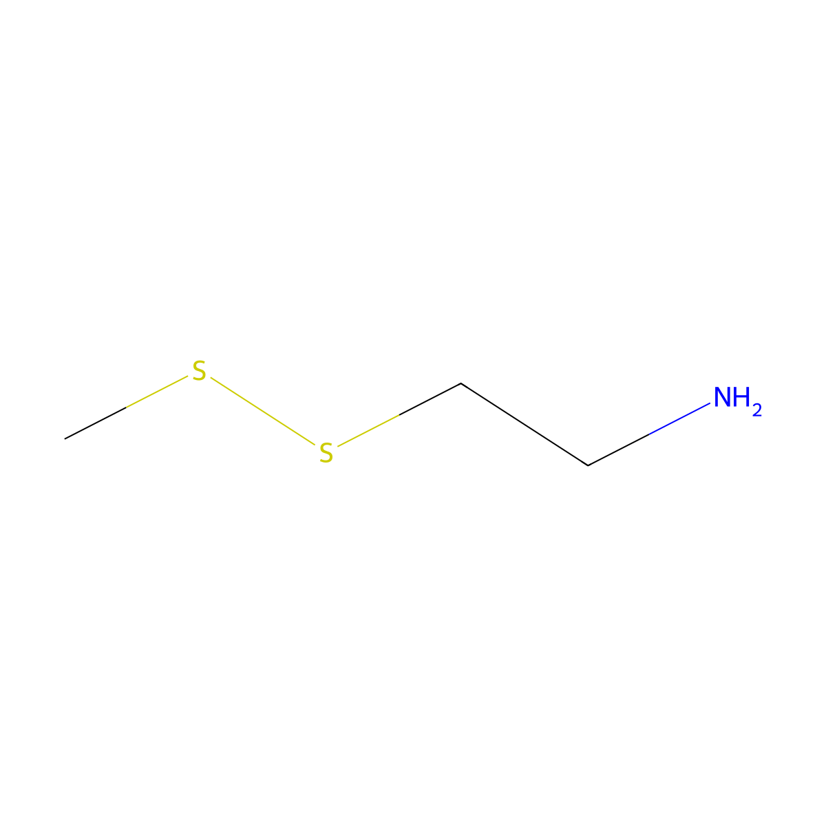 2-(Methyldisulfanyl)ethan-1-amine molecular structure, CAS 82235-84-5