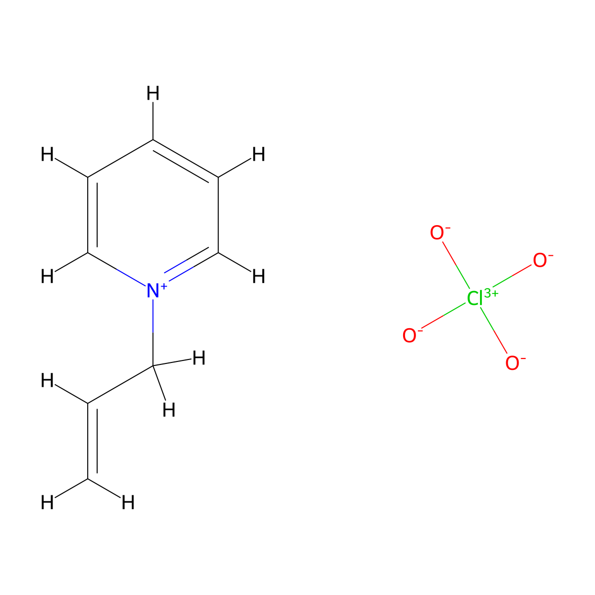 1-(Prop-2-en-1-yl)pyridin-1-ium perchlorate molecular structure, CAS 82238-54-8