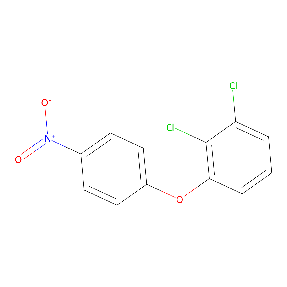 1,2-Dichloro-3-(4-nitrophenoxy)benzene molecular structure, CAS 82239-20-1