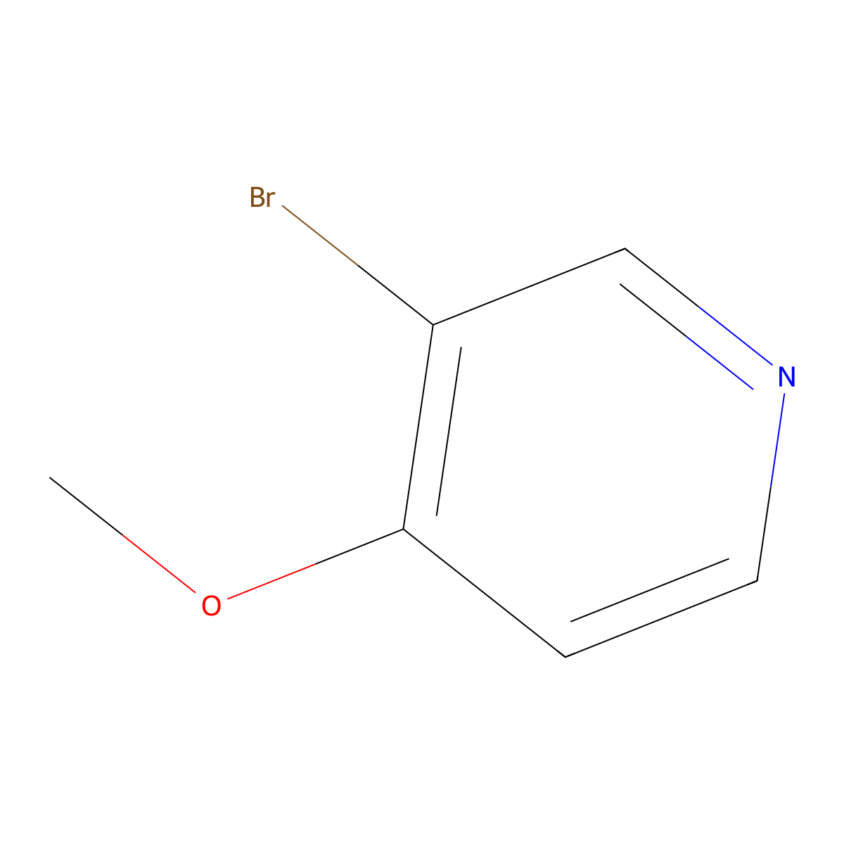 3-Bromo-4-methoxypyridine molecular structure, CAS 82257-09-8