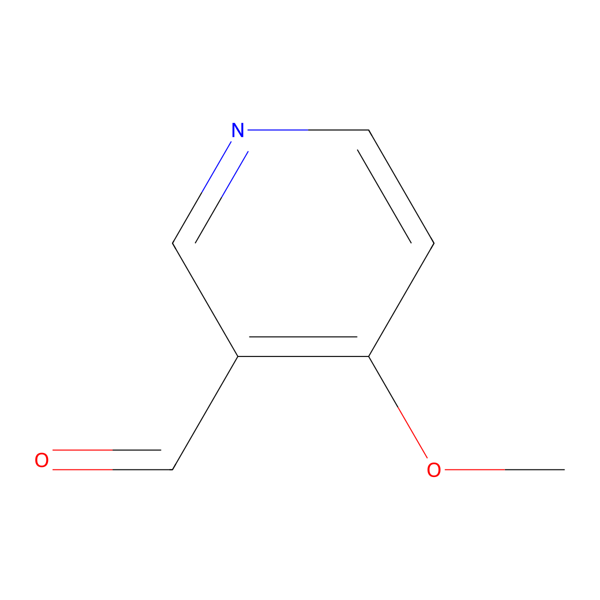3-Formyl-4-methoxypyridine molecular structure, CAS 82257-15-6