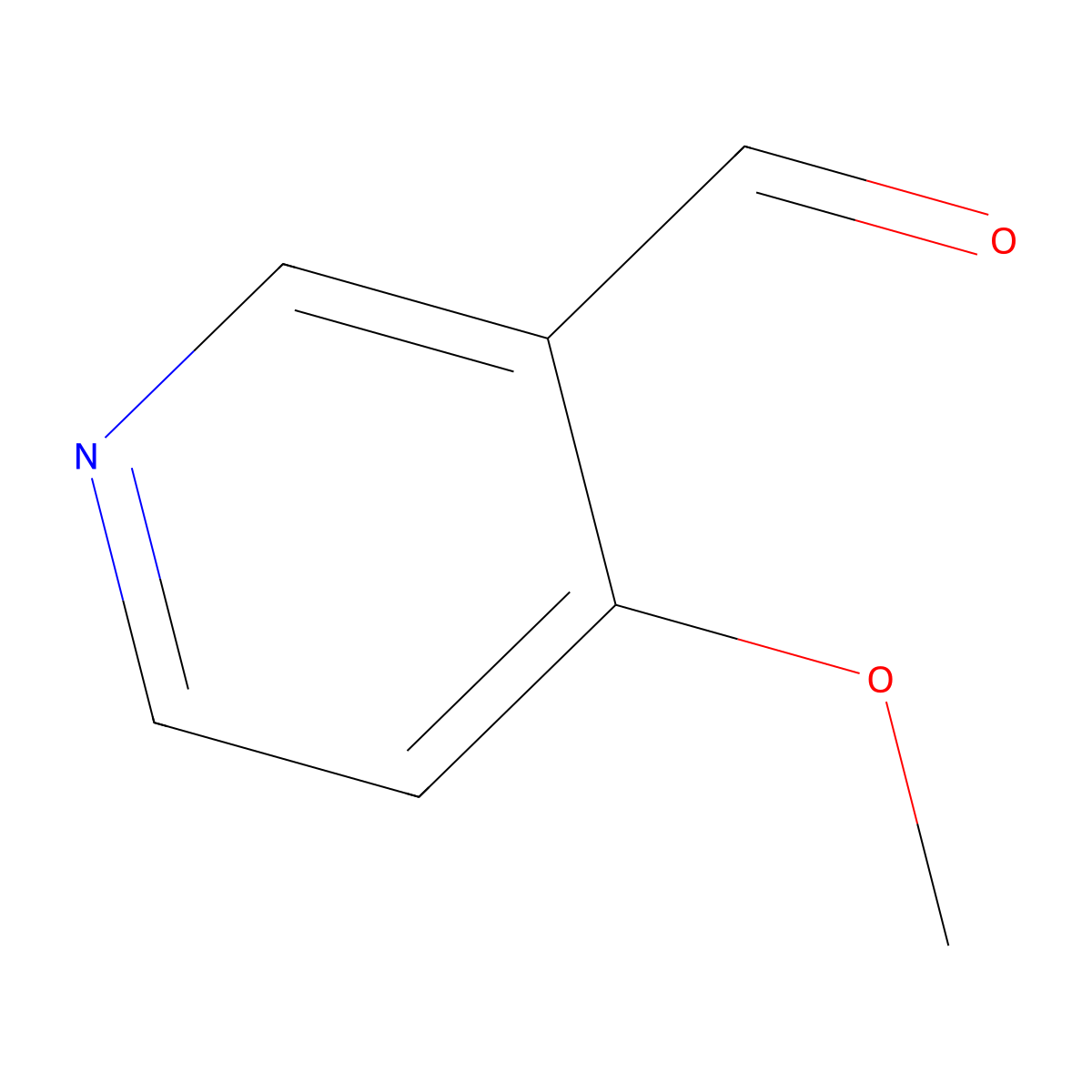 3-Formyl-4-methoxypyridine molecular structure, CAS 82257-15-6