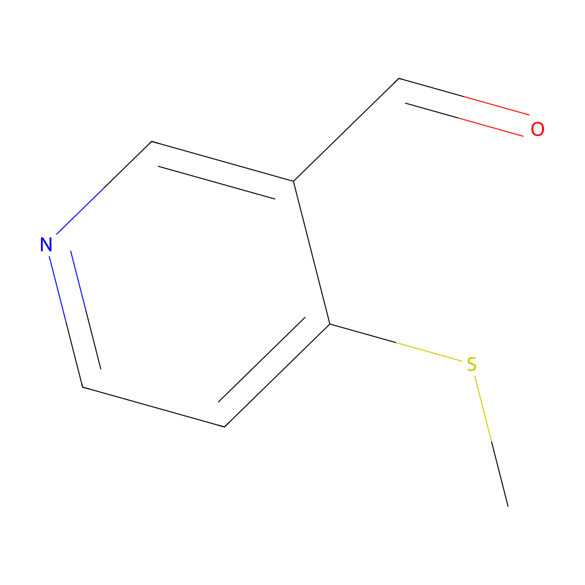 4-(Methylthio)nicotinaldehyde molecular structure, CAS 82257-16-7