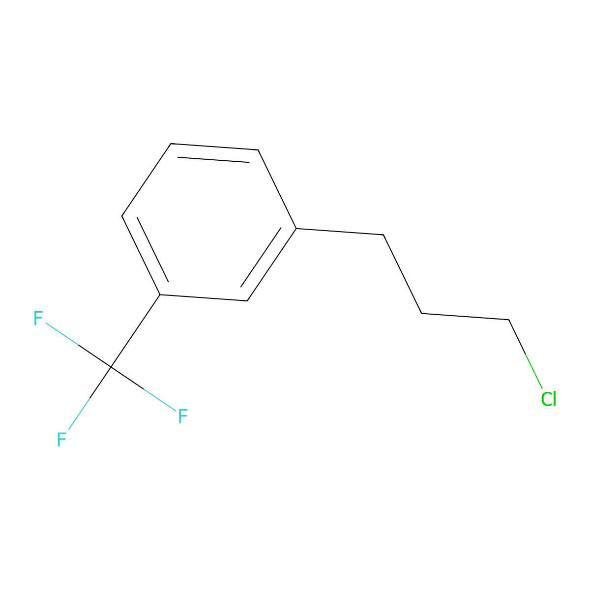 1-(3-Chloropropyl)-3-(trifluoromethyl)benzene molecular structure, CAS 82258-76-2