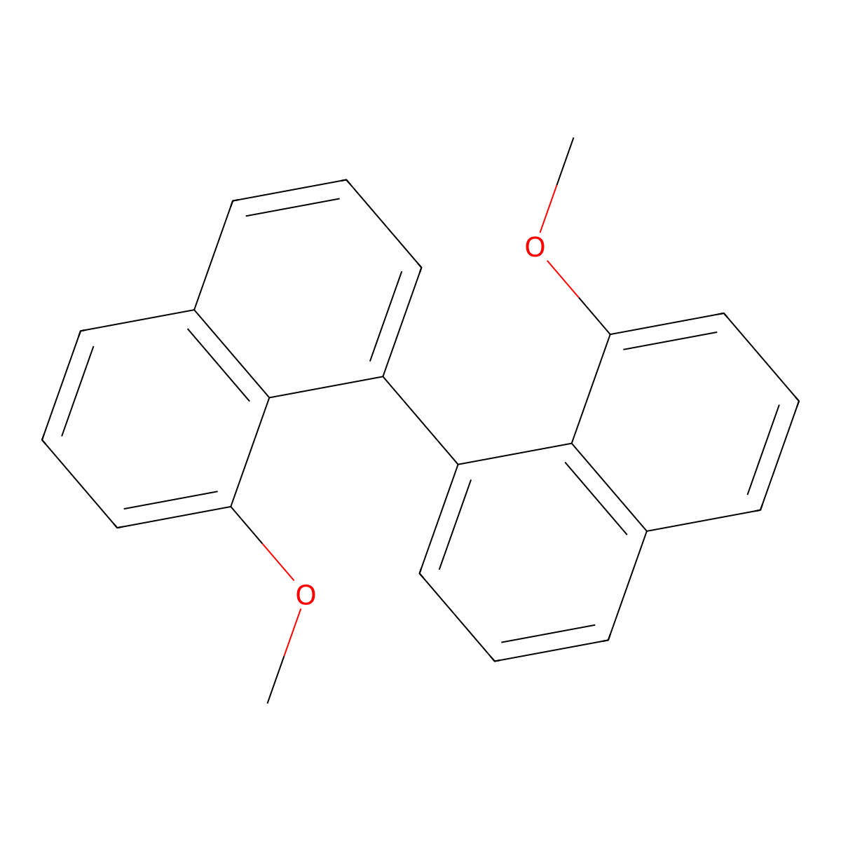 8,8'-Dimethoxy-1,1'-binaphthalene molecular structure, CAS 82265-47-2