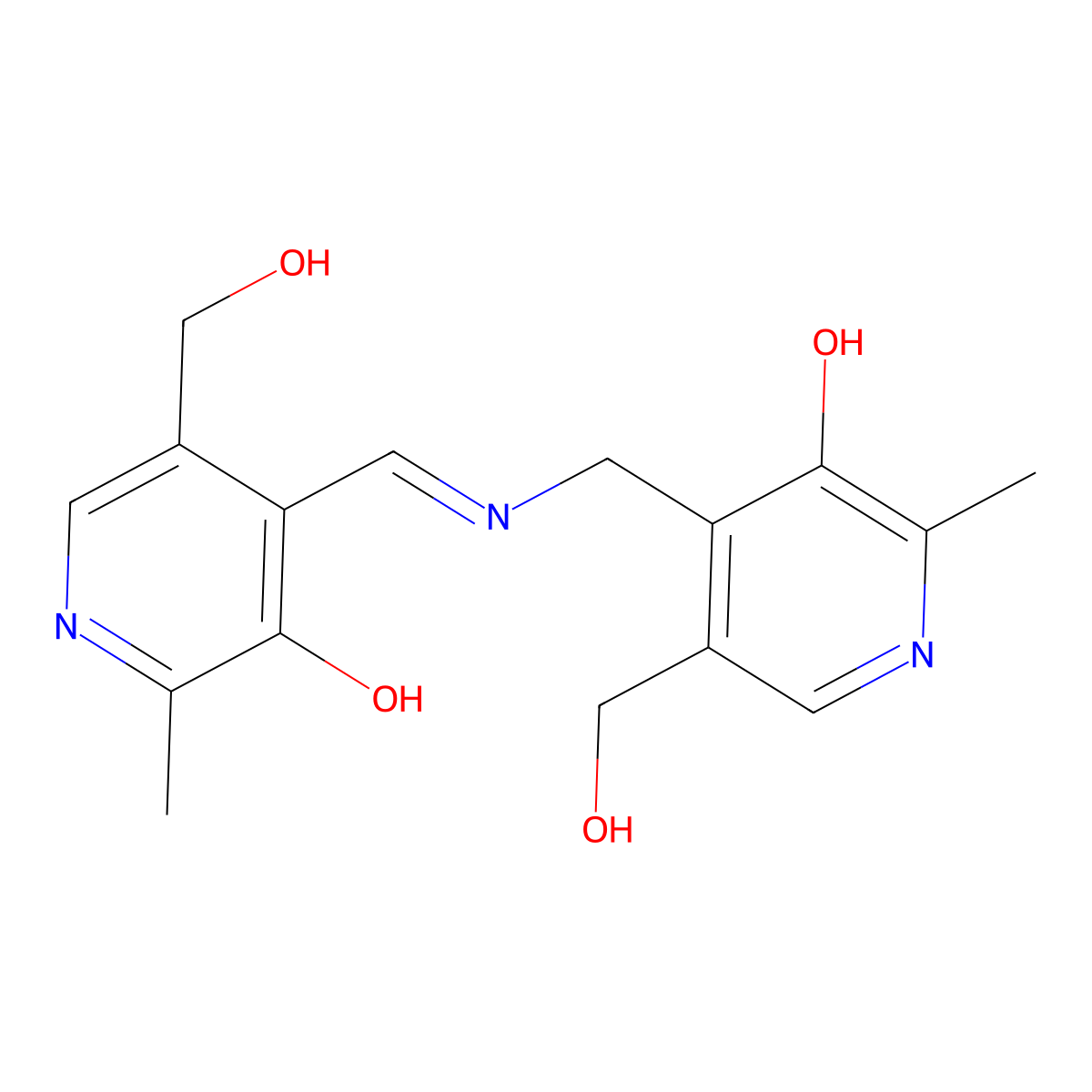Pyridoxiliden-pyridoxamin [German] molecular structure, CAS 82276-93-5