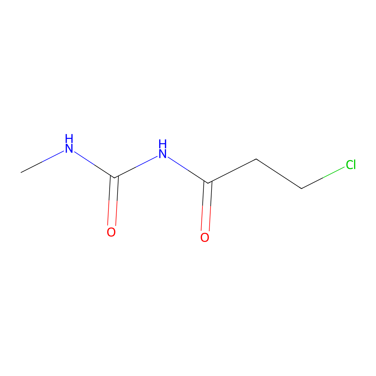 3-(3-Chloropropanoyl)-1-methylurea molecular structure, CAS 82277-88-1