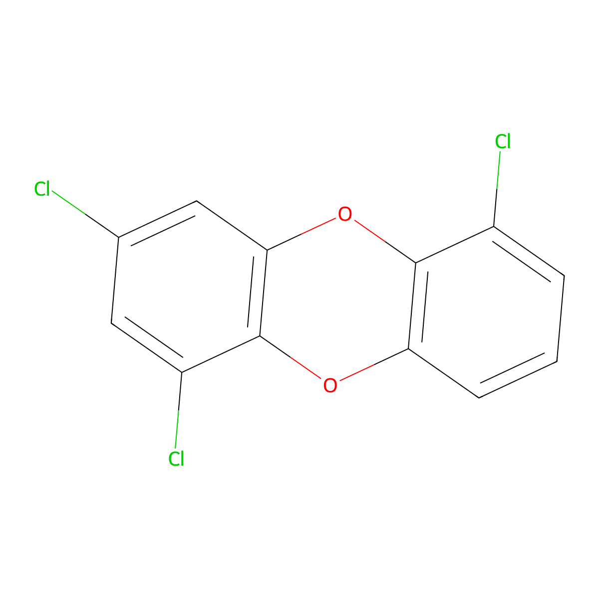 1,3,6-Trichlorodibenzo-P-dioxin molecular structure, CAS 82291-33-6