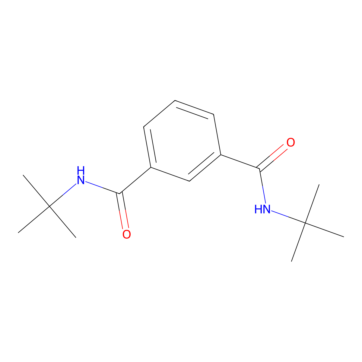 N1,N3-Di-tert-butylisophthalamide molecular structure, CAS 82292-40-8