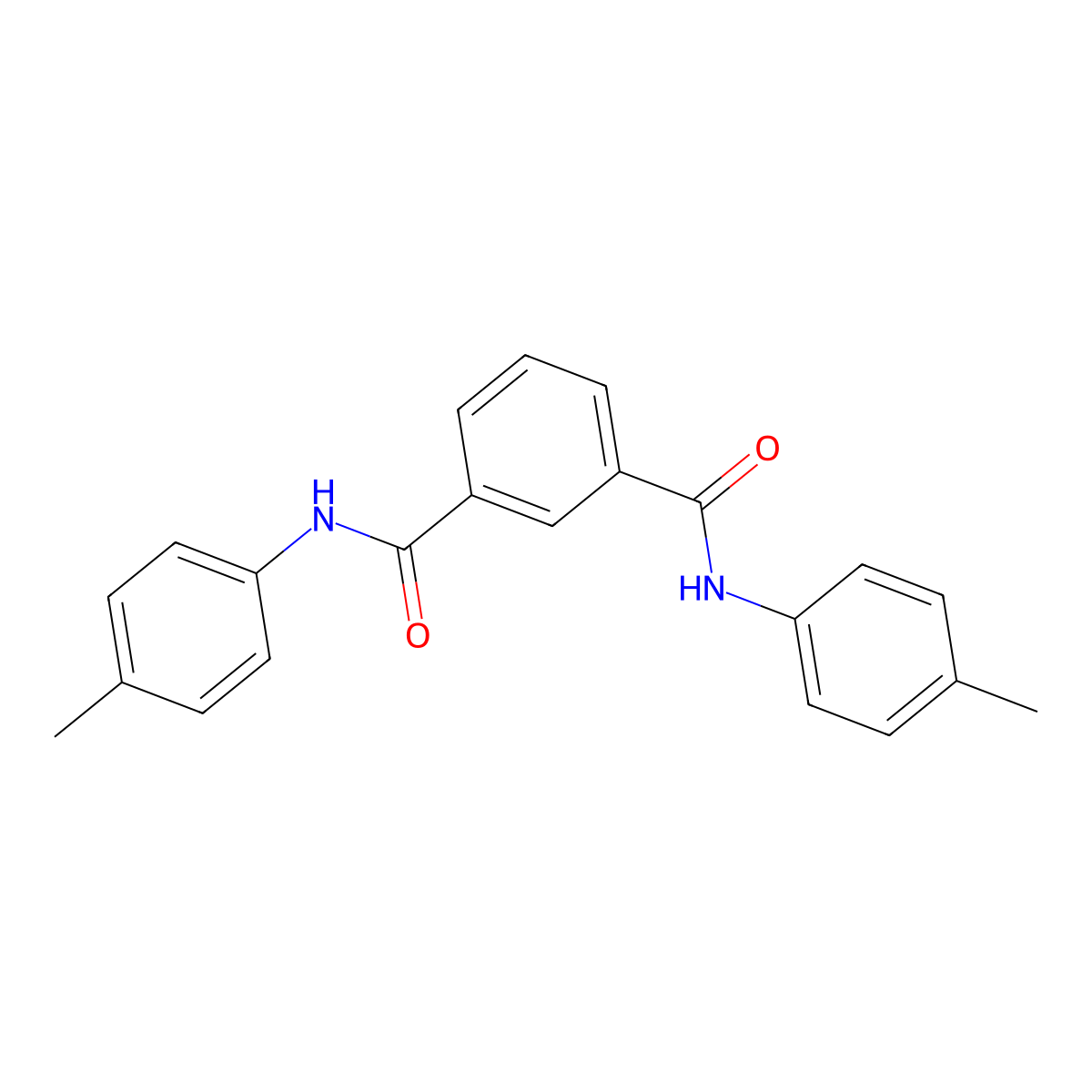 N,N'-Di-p-tolyl-isophthalamide molecular structure, CAS 82292-42-0