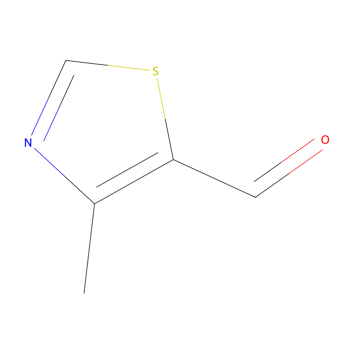4-Methylthiazole-5-carboxaldehyde molecular structure, CAS 82294-70-0