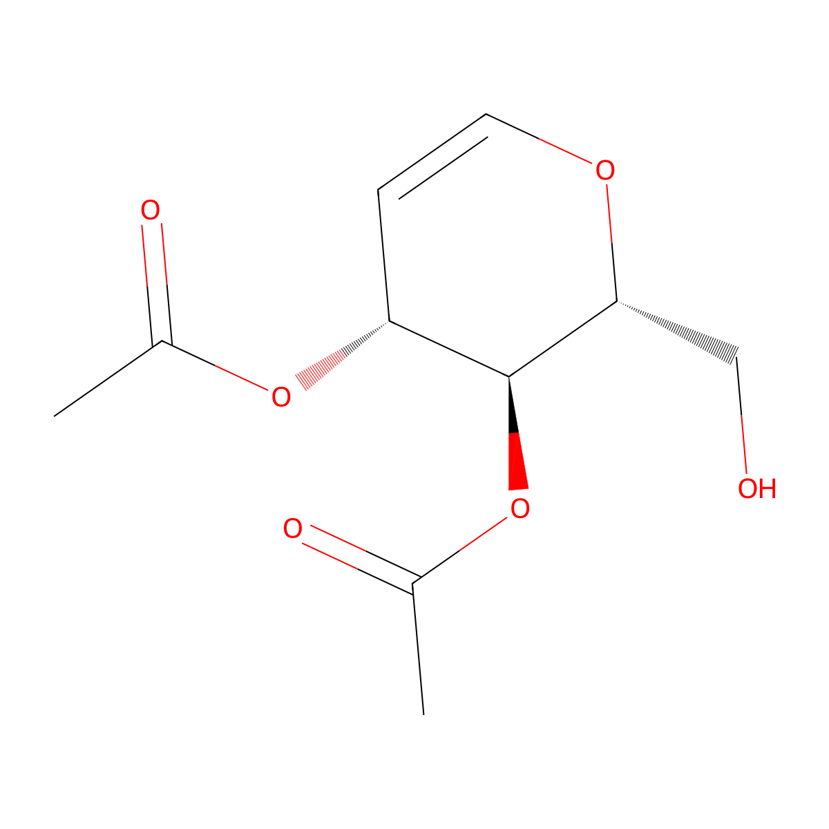 3,4-Di-o-acetyl-d-glucal molecular structure, CAS 82295-98-5