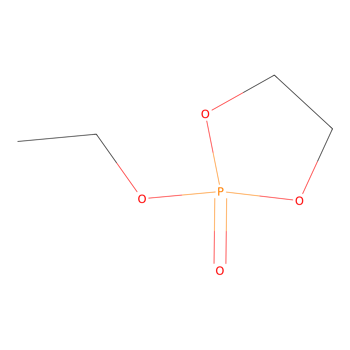 2-Ethoxy-1,3,2-dioxaphospholane 2-Oxide molecular structure, CAS 823-31-4
