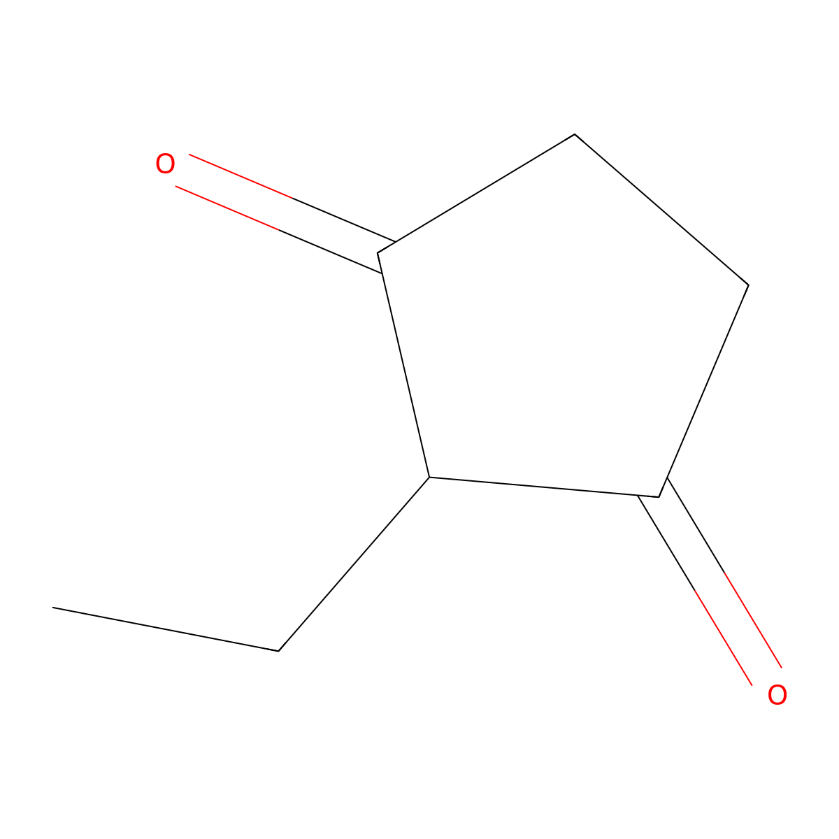2-Ethylcyclopentane-1,3-dione molecular structure, CAS 823-36-9
