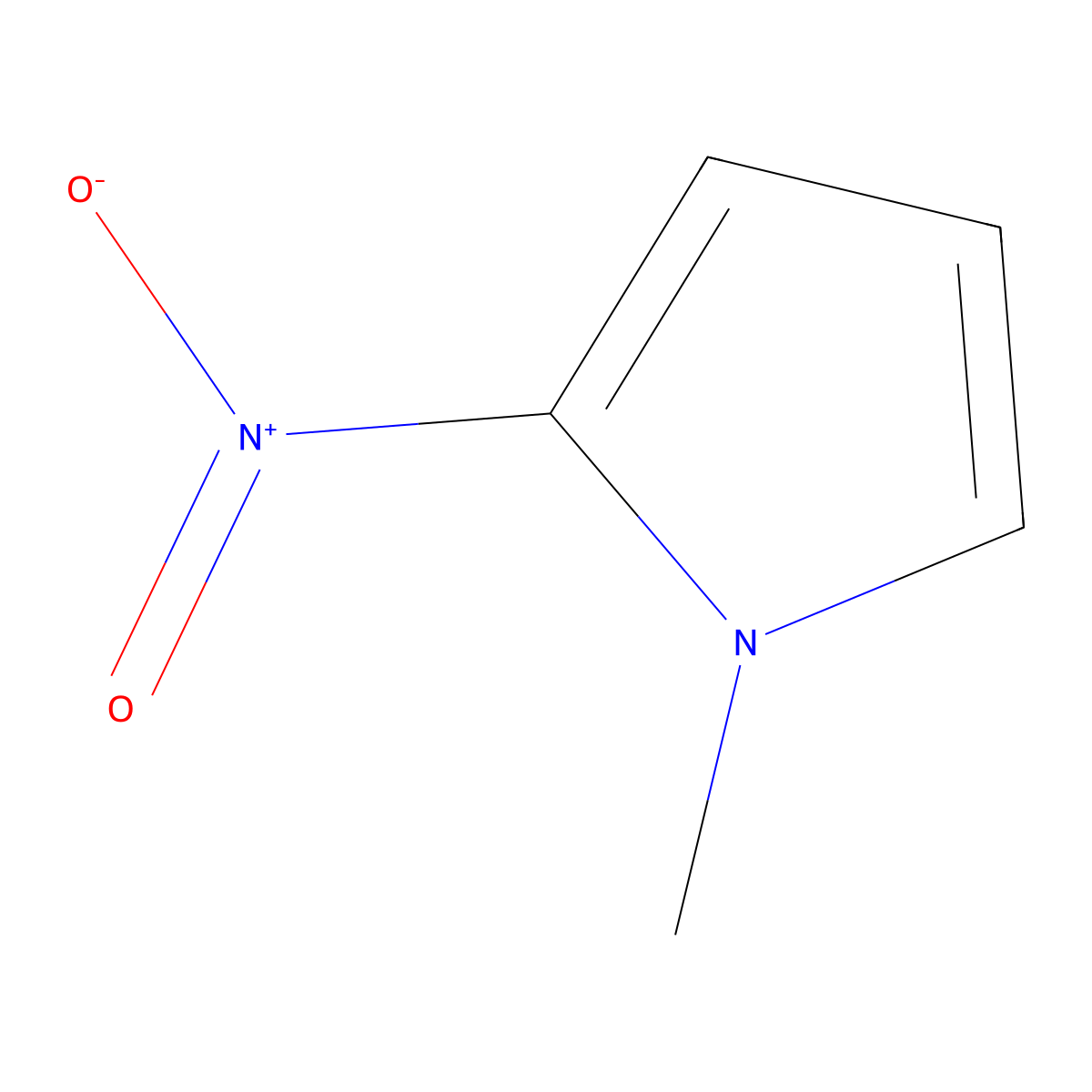 1-Methyl-2-nitropyrrole molecular structure, CAS 823-37-0
