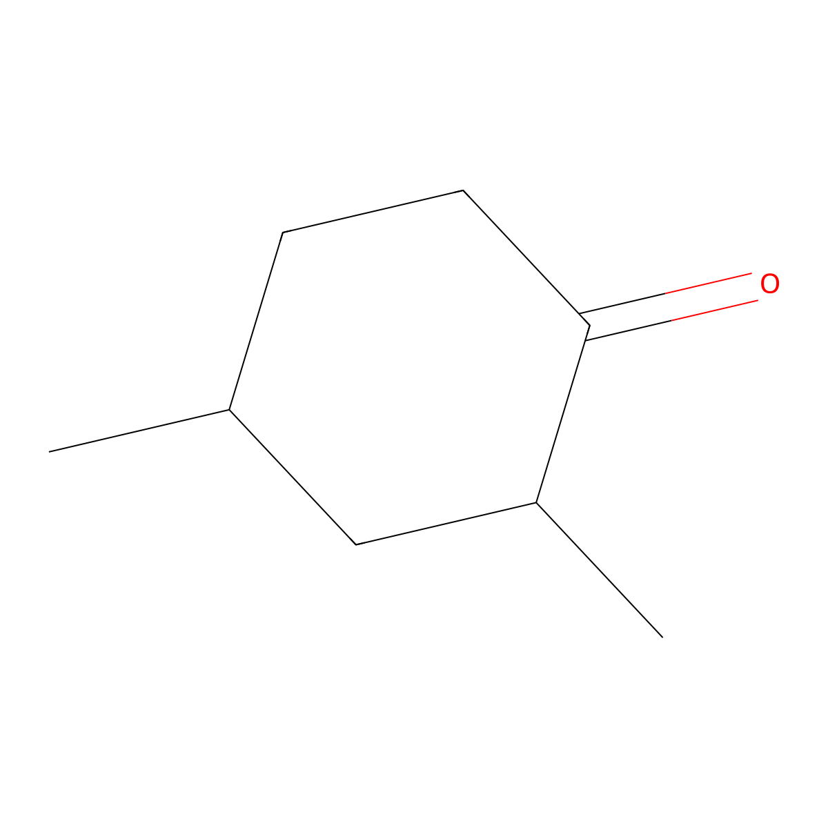2,4-Dimethylcyclohexanone molecular structure, CAS 823-55-2