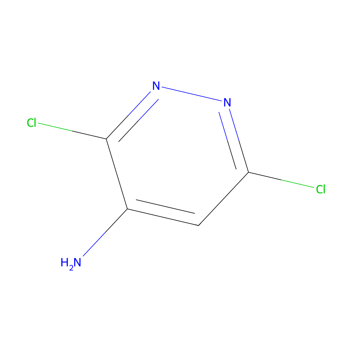 3,6-Dichloropyridazin-4-amine molecular structure, CAS 823-58-5