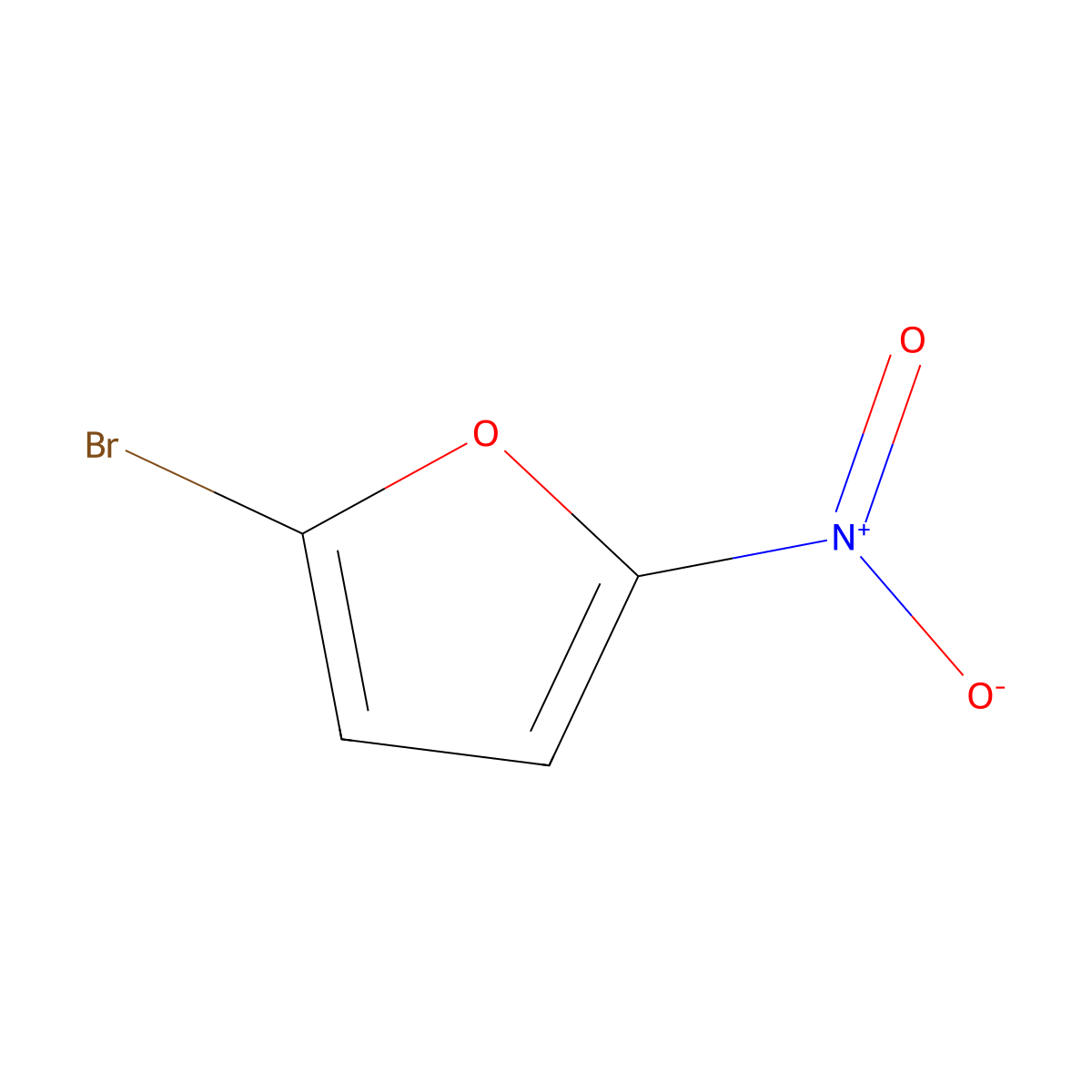 2-Bromo-5-nitrofuran molecular structure, CAS 823-73-4