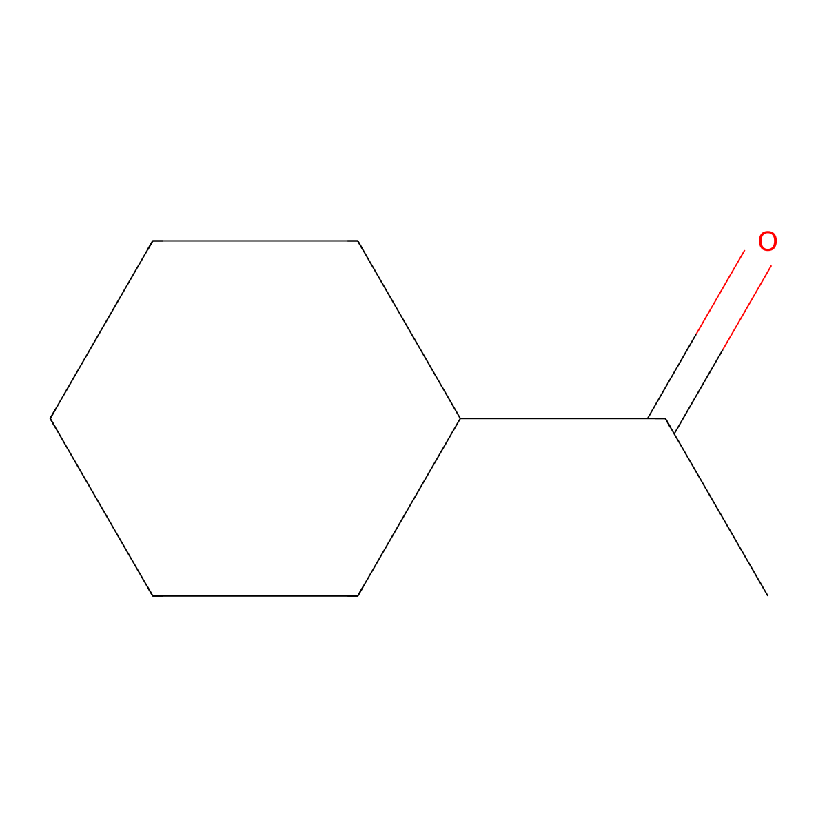 Cyclohexyl methyl ketone molecular structure, CAS 823-76-7