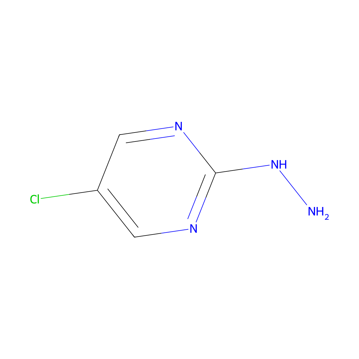 5-Chloro-2-hydrazinopyrimidine molecular structure, CAS 823-90-5