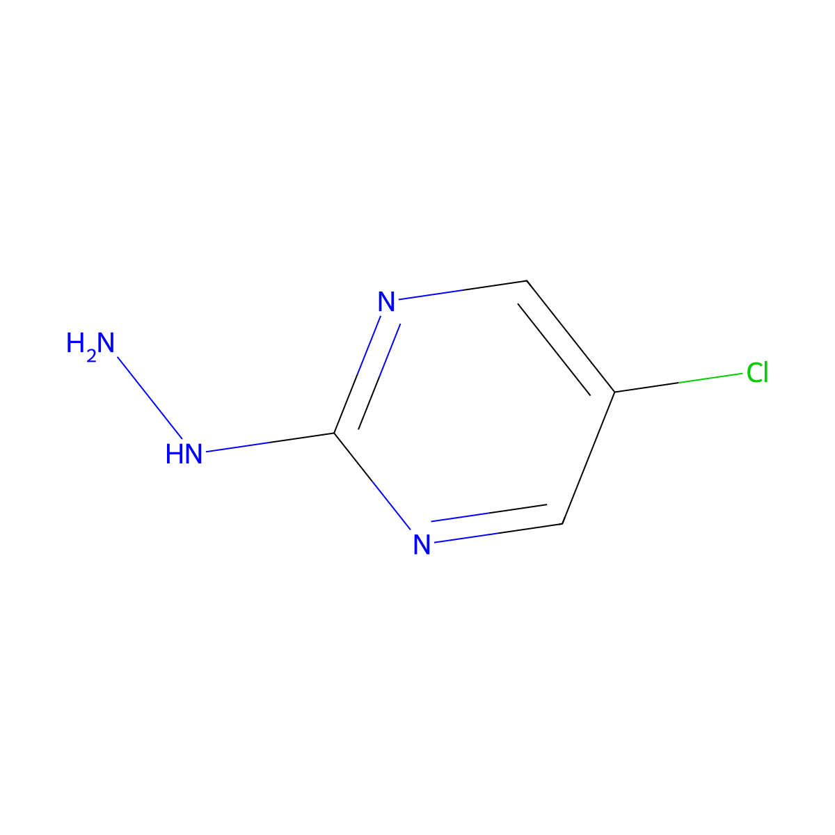 5-Chloro-2-hydrazinopyrimidine molecular structure, CAS 823-90-5