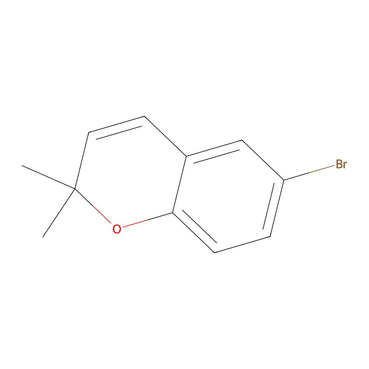6-Bromo-2,2-dimethyl-2H-chromene molecular structure, CAS 82305-04-2
