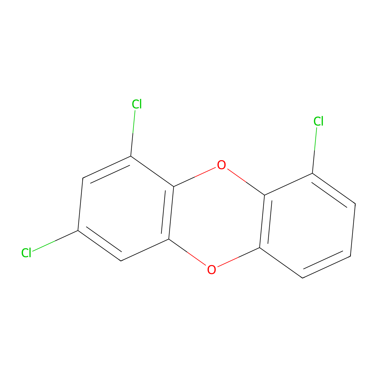1,3,9-Trichlorodibenzo-P-dioxin molecular structure, CAS 82306-62-5