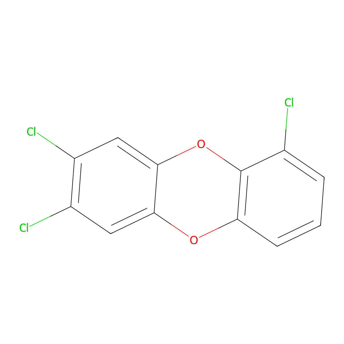 1,7,8-Trichlorodibenzo-P-dioxin molecular structure, CAS 82306-65-8