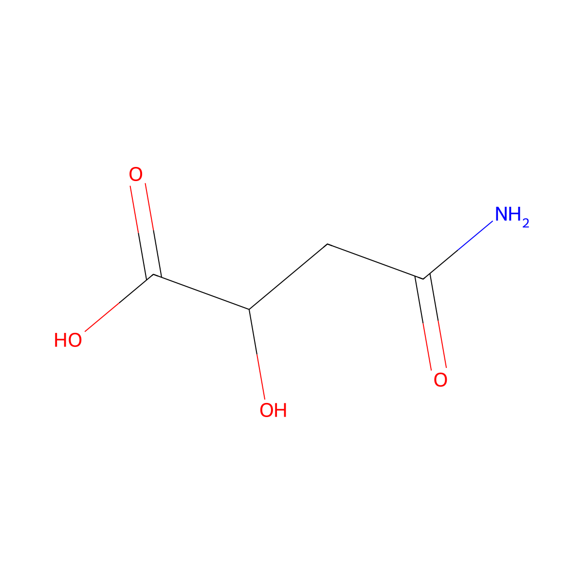 (2R)-3-carbamoyl-2-hydroxypropanoic acid molecular structure, CAS 82310-91-6