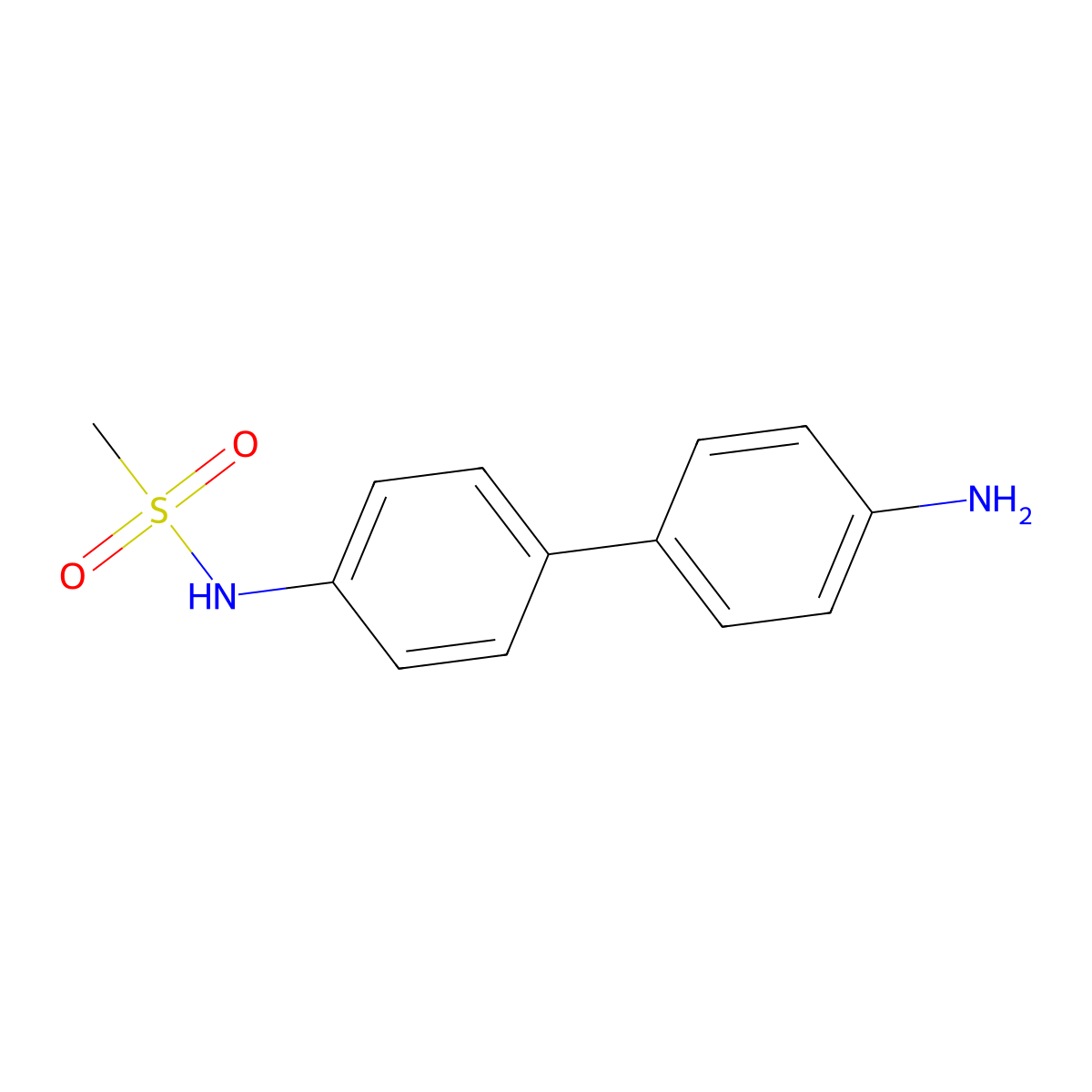 N-[4-(4-aminophenyl)phenyl]methanesulfonamide molecular structure, CAS 82315-47-7