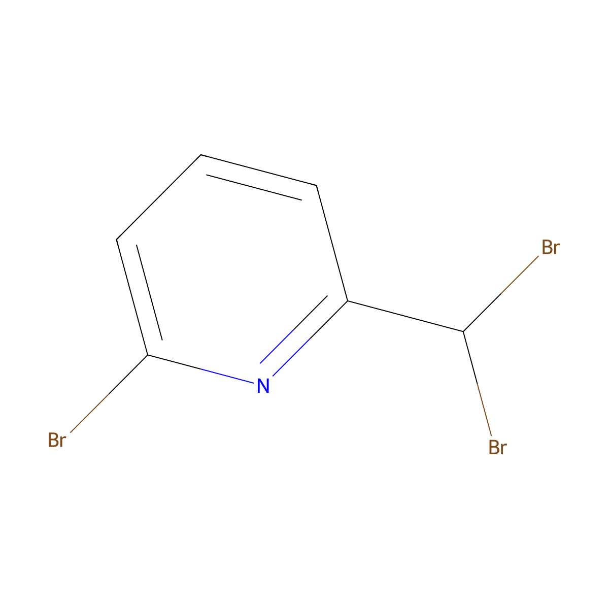 2-Bromo-6-(dibromomethyl)pyridine molecular structure, CAS 82315-66-0