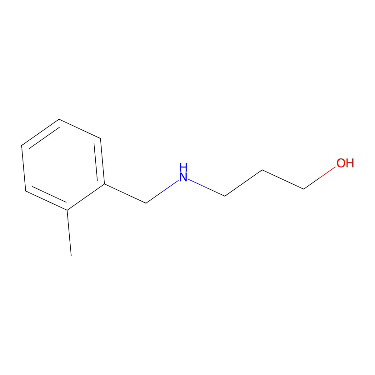 3-{[(2-Methylphenyl)methyl]amino}propan-1-ol molecular structure, CAS 823188-65-4